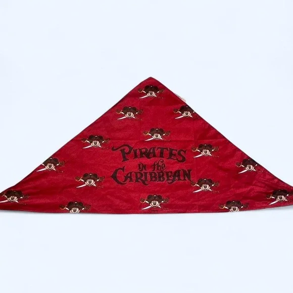 Disney Pirates of the Caribbean red triangle kid's bandana