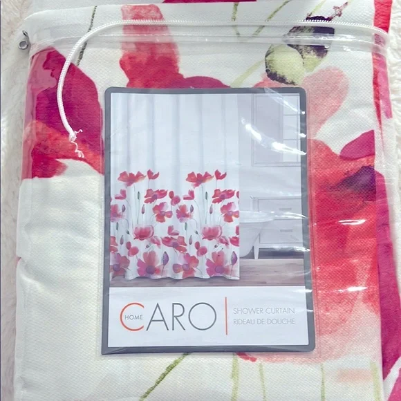 Caro Home Floral Shower Curtain