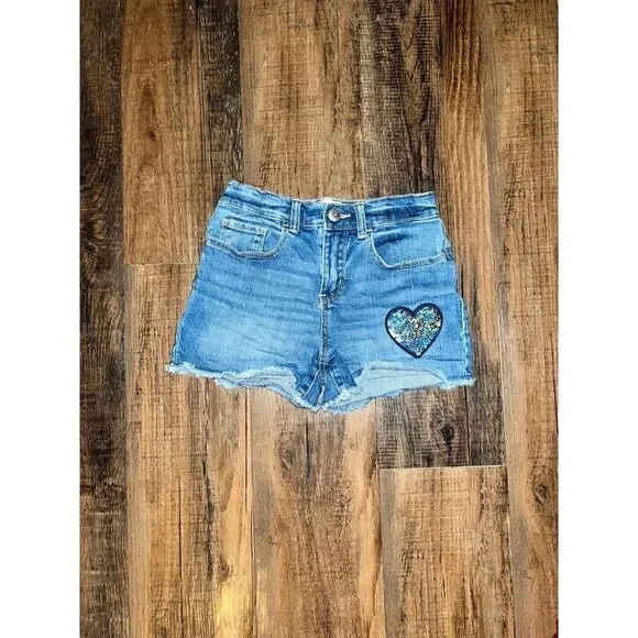 Oshkosh Denim Heart Distressed Shorts