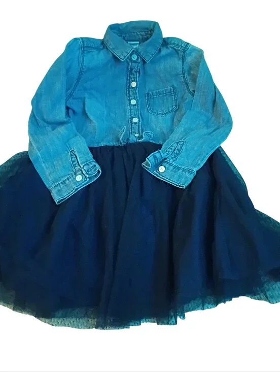 Denim Tutu Dress Oshkosh 4T Super Cute