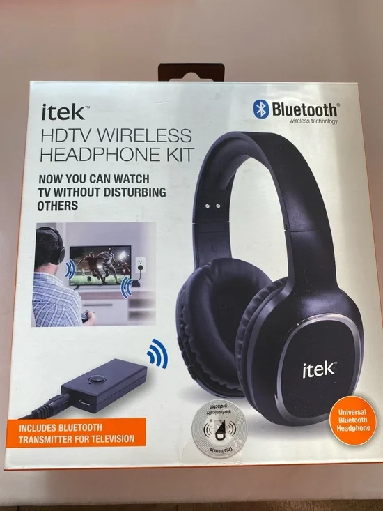 itek HDTV Wireless Bluetooth Headphone Kit