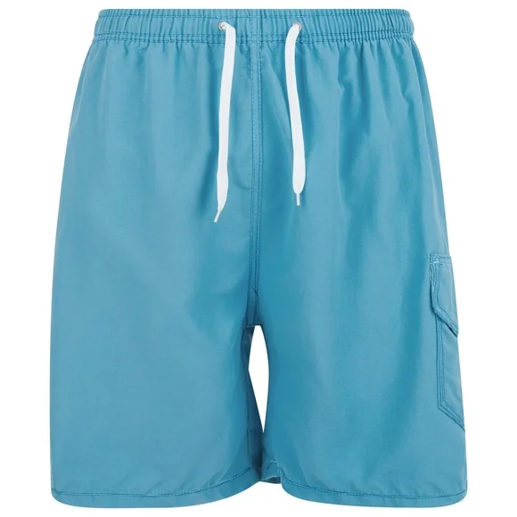 Mens Swim Trunks Adult Male Board Shorts Quick Dry, Cargo Pocket, Sea Foam