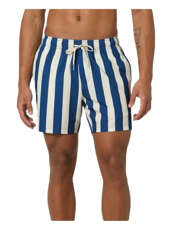 Bearbottom Stretch Swim Trunks Nantucket Stripe pattern New with Tags‎