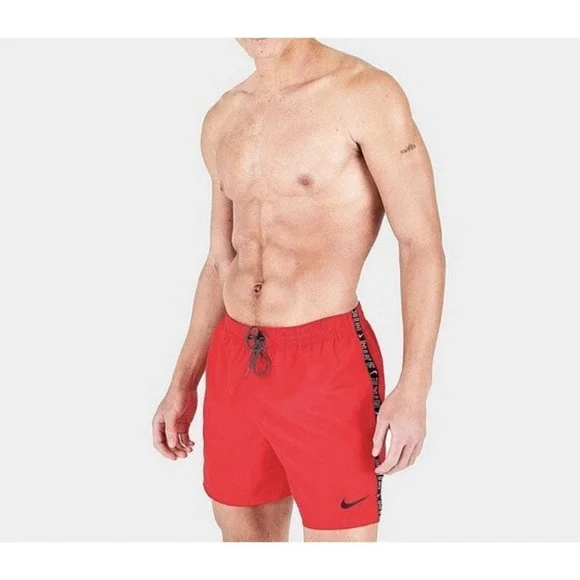 NIKE Swim Swoosh Logo Taped 5