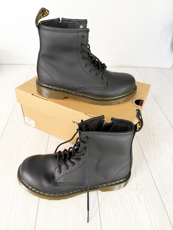 Dr. Martens Black Softy T Lace Up Boots