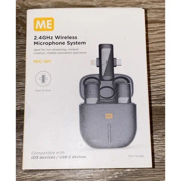 ME - Wireless Lavalier Microphone 2.4GHz Wireless Microphone System Mic-W1