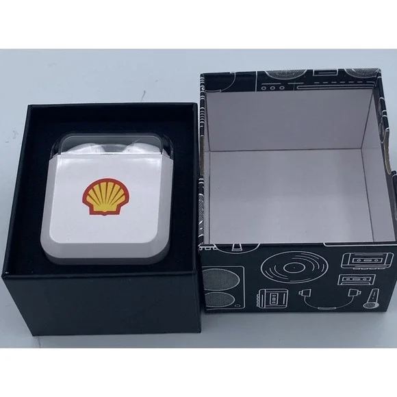 Shell branded wireless earbuds