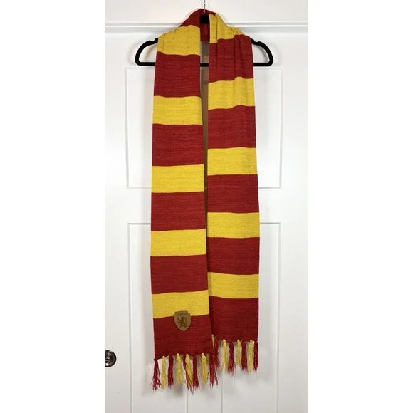 Harry Potter Gryffindor Scarf Warner Brothers Hogwarts Costume‎ Red Yellow