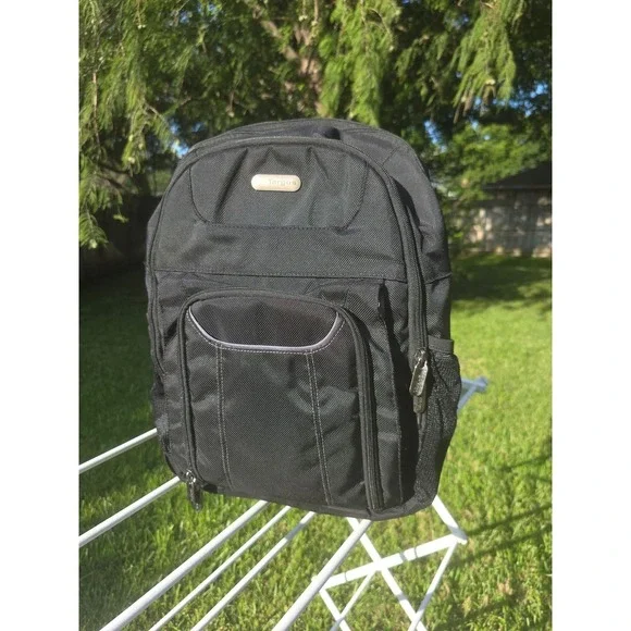 Targus Corporate Traveler Laptop Backpack Black Business Travel Bag