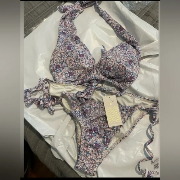 Eberjey marimar lemon bikini set.