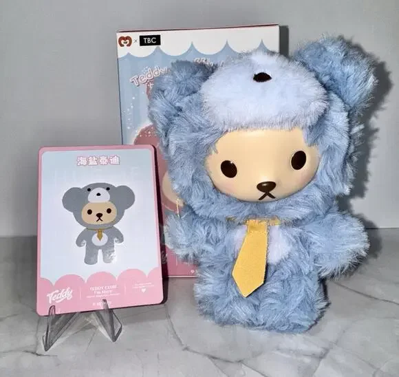 Teddy Fluffy Mousse Teddy Club I’m Here Confirmed Blind Box Plush Figure Blue