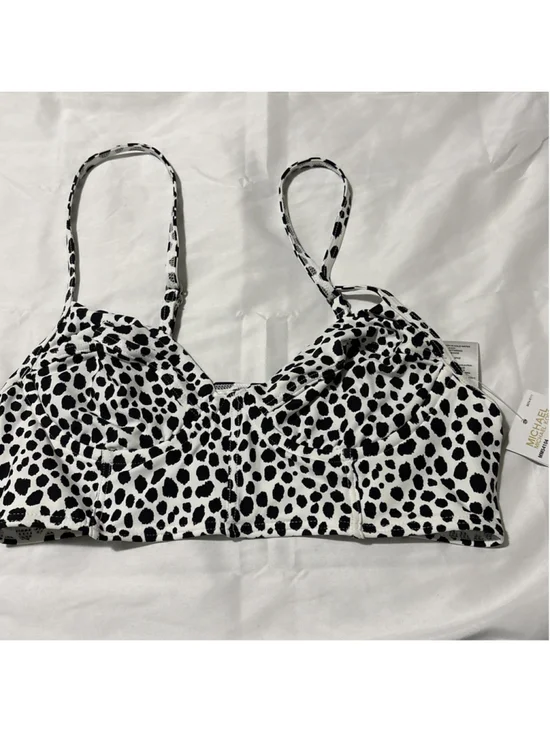 $86 Michael Kors Women's Underwire Swimsuit Bikini Top White XSmall