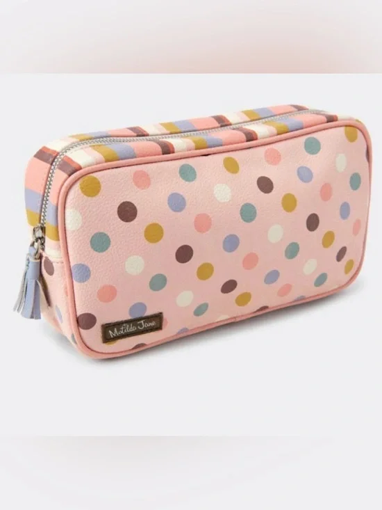 Matilda Jane Pastel Polka Dot Cosmetic Case