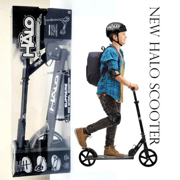 Brand New Halo Rise Above Scooter Supreme Big Wheel Scooter Makes a great Christ