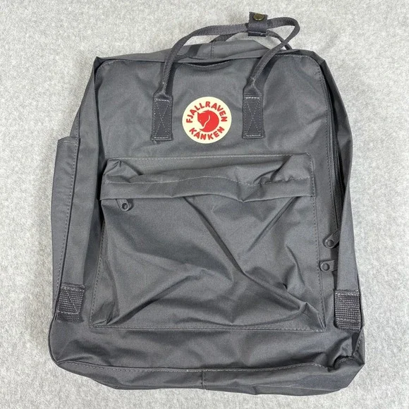 Fjallraven Kanken 23510 Classic Laptop Bag Adjustable Strap Fox Snap Grey