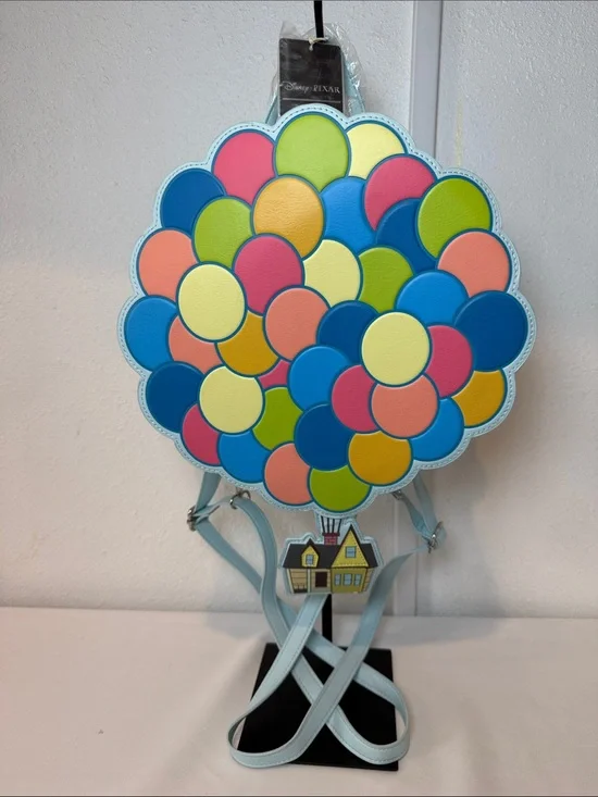 Disney Pixar Loungefly  Up Balloon Cluster Crossbody Bag Multicolor New With Tag