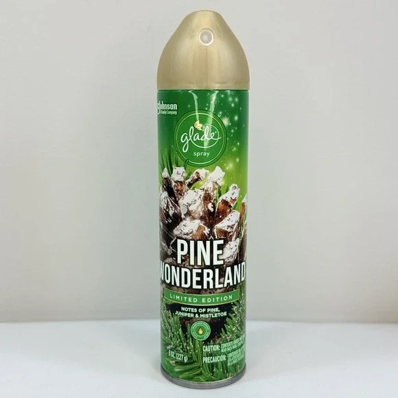 Glade Pine Wonderland Limited Edition Spray 8 Oz 70% Full Holiday Air Freshener