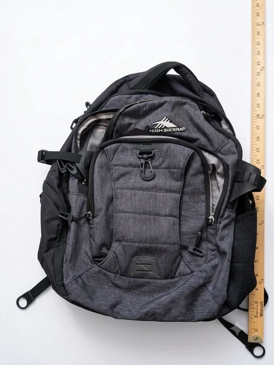 High Sierra Men's/Women’s Gray Travel & Laptop Backpack