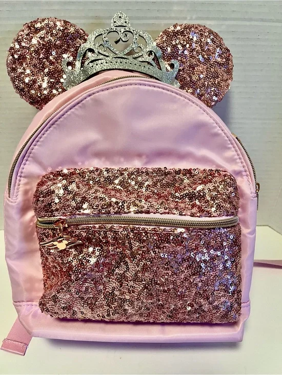 Disney Cruise Bibbidi Bobbidi Boutique Pink Sequin Backpack