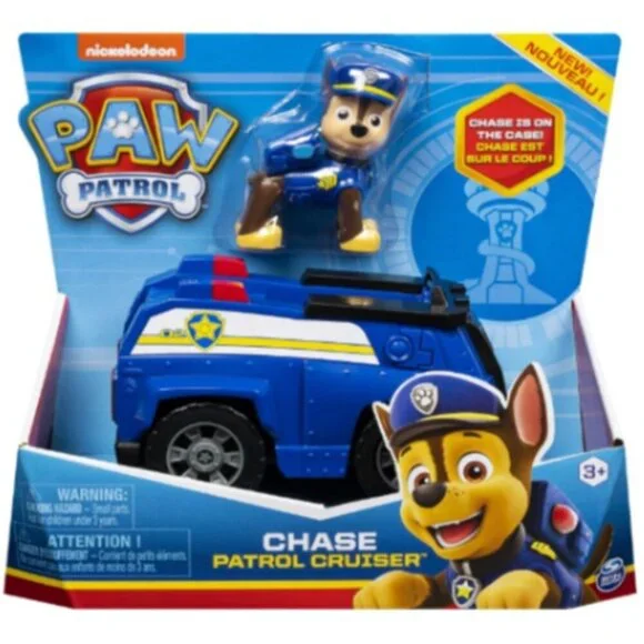Paw Patrol, Chase & the Police Cruiser Set for Kids Ages 3