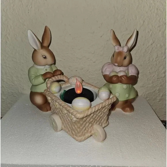 PartyLite Baby Bertie & Bea Votive Candle Holder Holiday Table Decor
