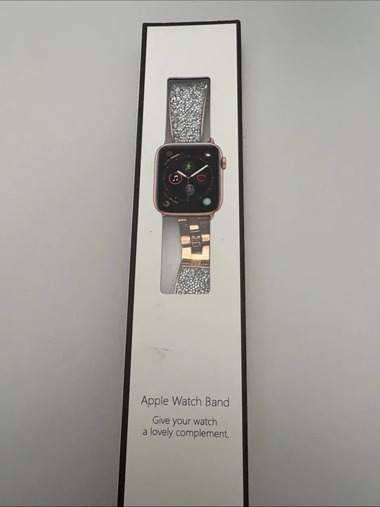 Rose Gold Apple Watch-Compatible Glitter Bracelet Band for 41 mm