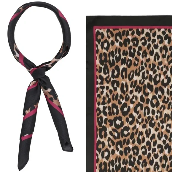 Kate Spade Leopard Silk Bandana