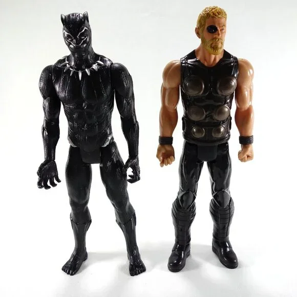 Marvel Infinity War Titan Hero‎ Series Thor & Black Panther Loose Action Figures