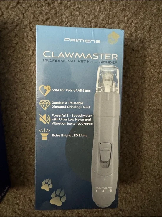 ClawMaster Pet Nail Grinder - Blue