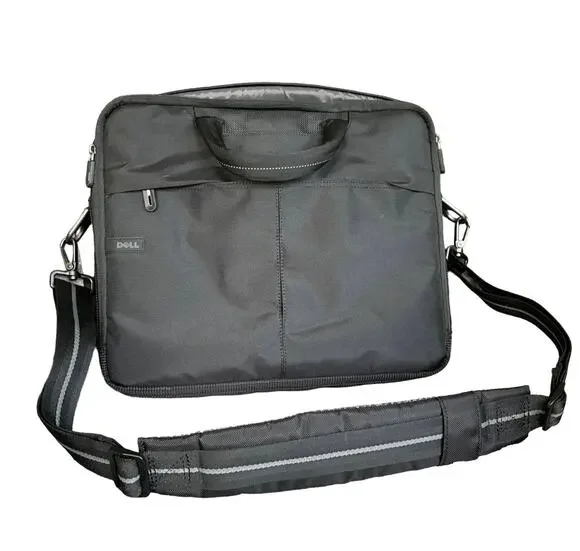 Dell Laptop Computer Bag Padded Compartments Shoulder Strap Handles Holds 15”