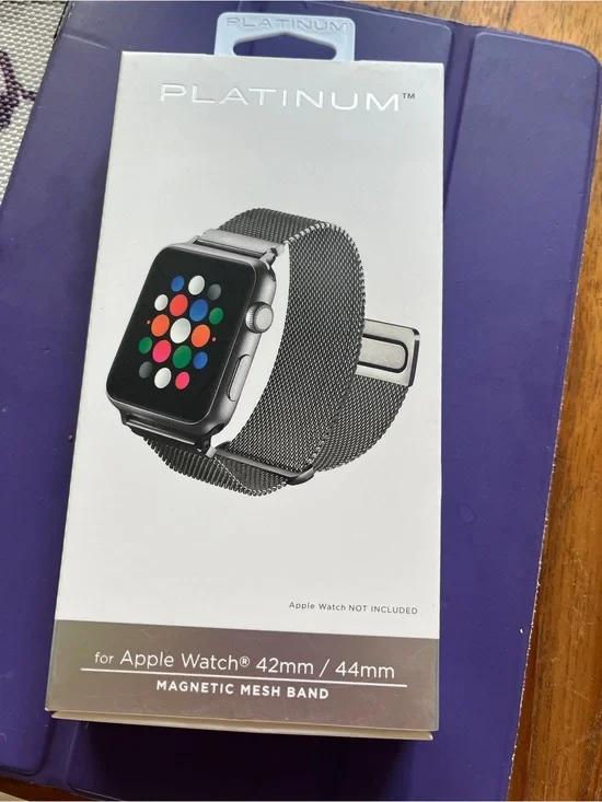 Apple Magnetic Mesh Watch Band - Silver Stainless Steel