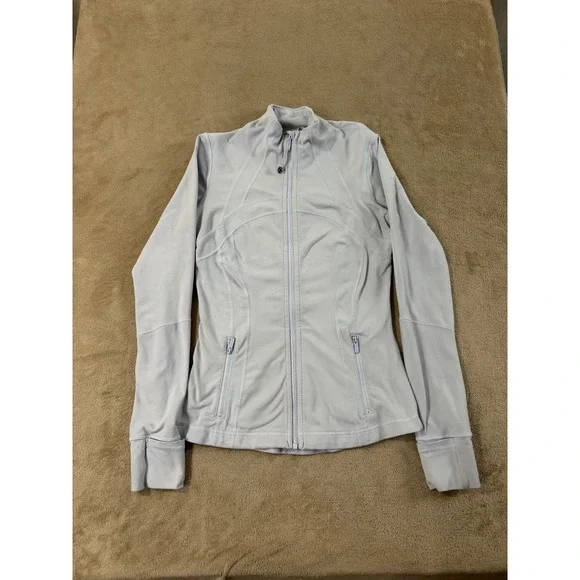 Lululemon Define Jacket Women‎ Size 6 Blue Luon Full Zip Yoga Running Activewear
