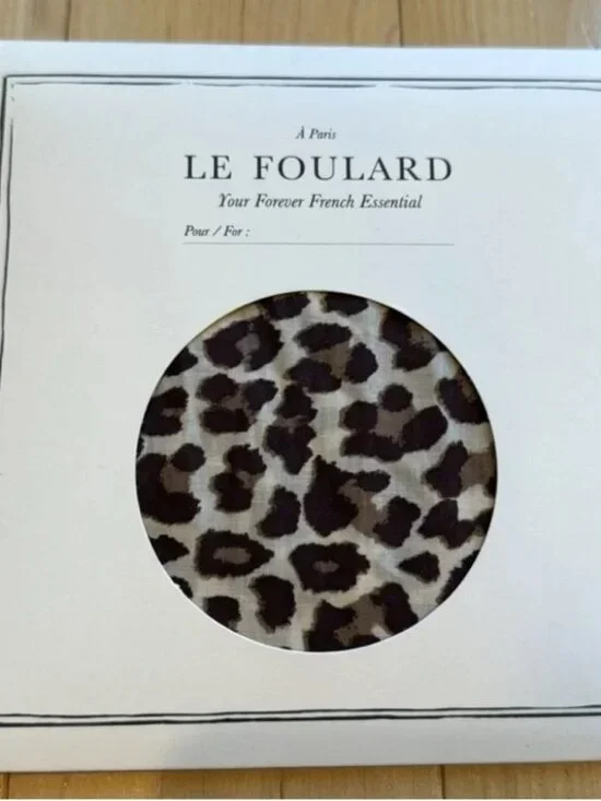Sezane Leopard Print Scarf