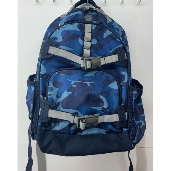 Pottery barn kids, blue camo backpack (16 inch)