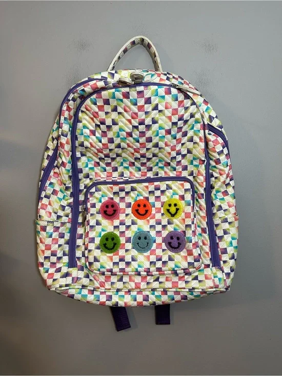 Girls Colorful Smily Face Backpack