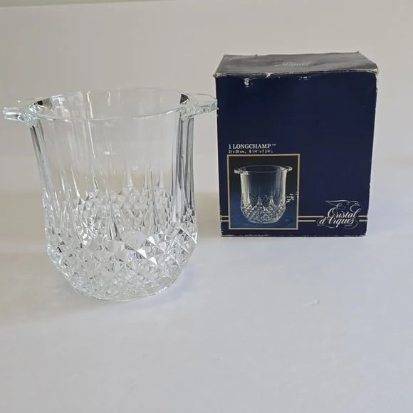 Vintage Longchamp Cristal d' Arques France Champagne Ice Bucket