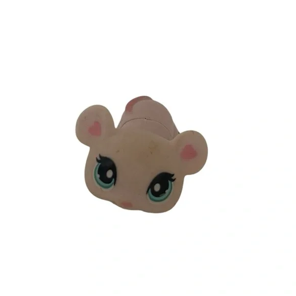 Littlest Pet Shop # 1412 Mouse Light Pink With Blue Eyes