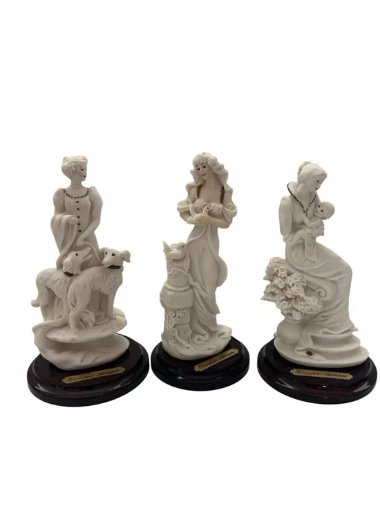 Vintage Giuseppe Armani Florence Italy Figurine Statue Lot of 3