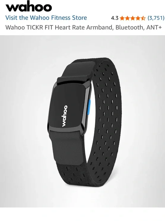 WAHOO TICKR Heart Rate Armband - Black
