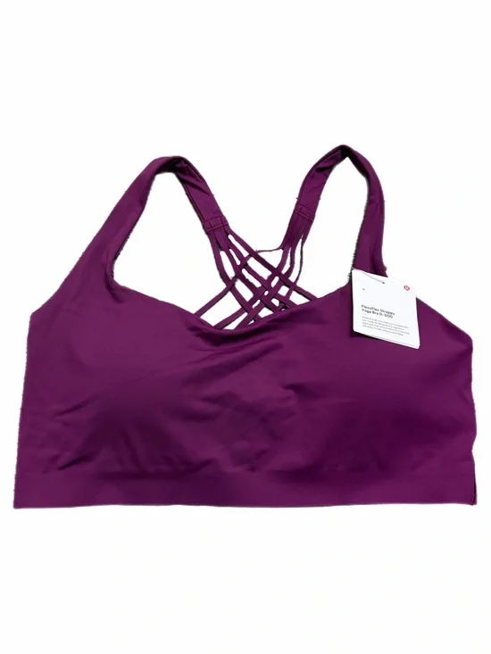NWT Lululemon FlexyFlex Yoga Bra *Light Support, D-DDD Cups (Chilled Grape) L/XL