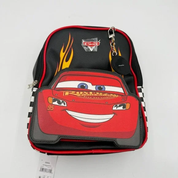 Disney Pixar Cars Lightning McQueen Mini Backpack Racing Checkered Flag NEW