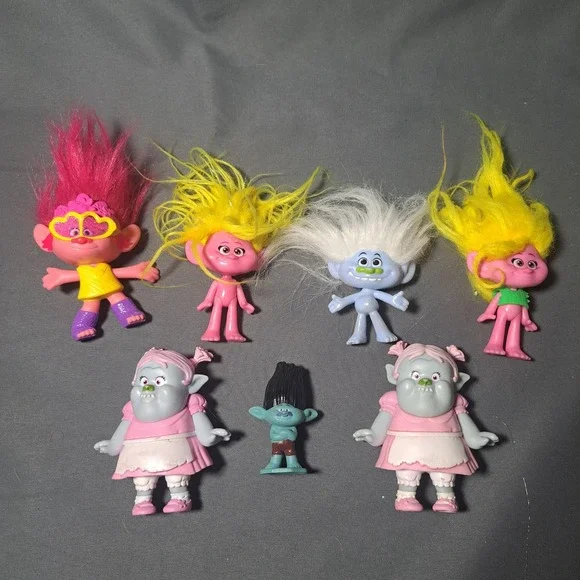 DreamWorks Trolls Figure Lot Poppy Bridget Guy Diamond Branch Toys‎ Collectible