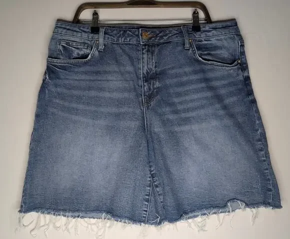 Kut from the Kloth Denim Cutoff Shorts Classic 5-Pocket Jean Shorts Blue Sz 16