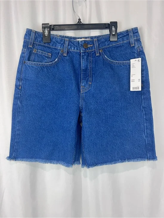 Urban Outfitters BDG Frayed Hem Long Denim Shorts