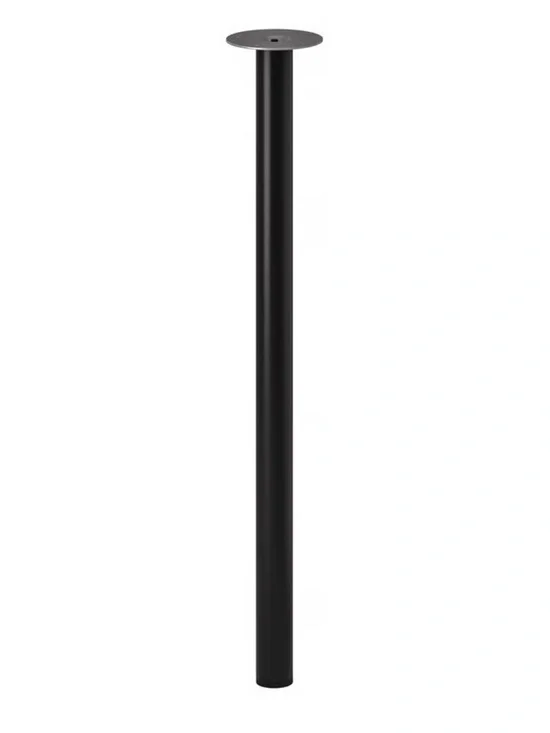 x1 IKEA Black Round Metal Table Leg