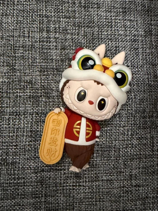 New Year labubu magnet