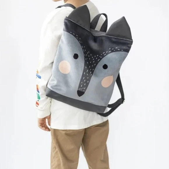 Animal Backpack Wolf Book Bag School Preschool Kids‎ Toddlers Adventure Travel