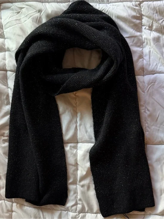 Scotch & Soda Black Rainbow Fleck Knit Scarf