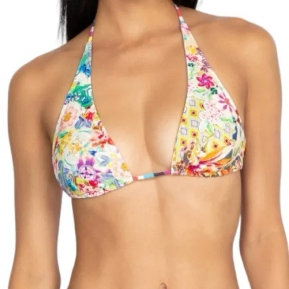 NEW Johnny Was Locita Triangle Bikini Swim Top  Size Small  MSRP $98‎