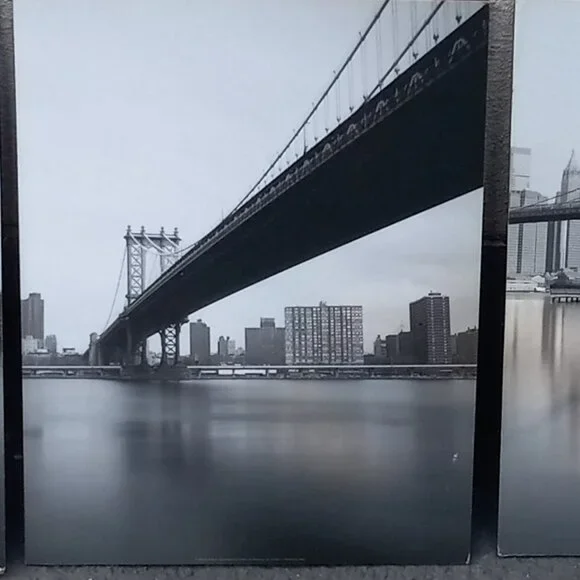 IKEA Gronby 4X Photographic Wall Art Panals New York City Bridges